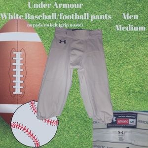 Under Armour White - Men Medium football/baseball pants